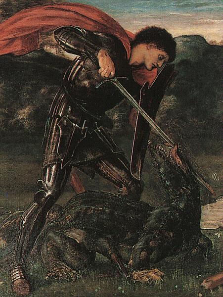 Burne-Jones, Sir Edward Coley St. George Kills the Dragon China oil painting art